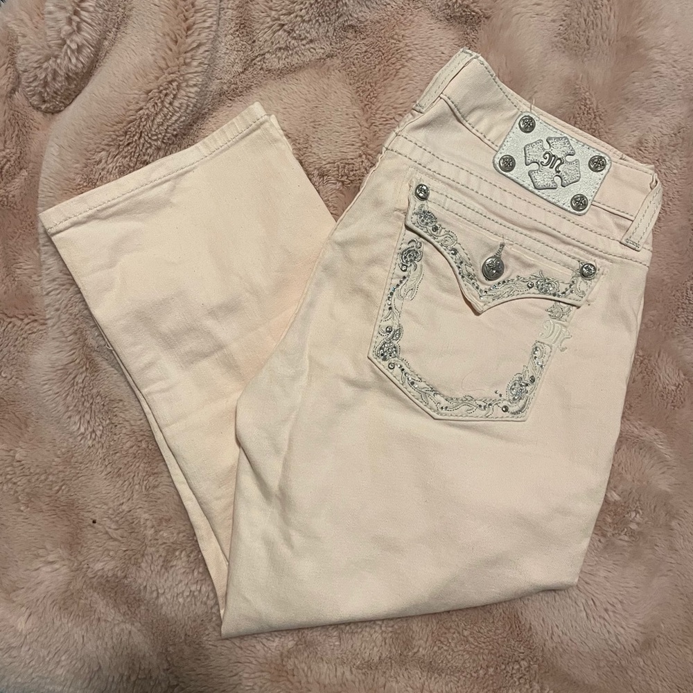 Pink Miss Me Capri’s